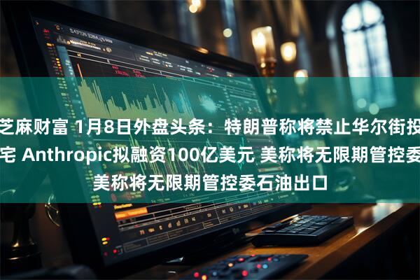 芝麻财富 1月8日外盘头条：特朗普称将禁止华尔街投资独栋住宅 Anthropic拟融资100亿美元 美称将无限期管控委石油出口
