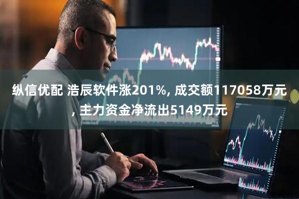 纵信优配 浩辰软件涨201%, 成交额117058万元, 主力资金净流出5149万元