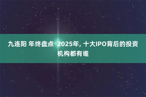 九连阳 年终盘点  2025年, 十大IPO背后的投资机构都有谁